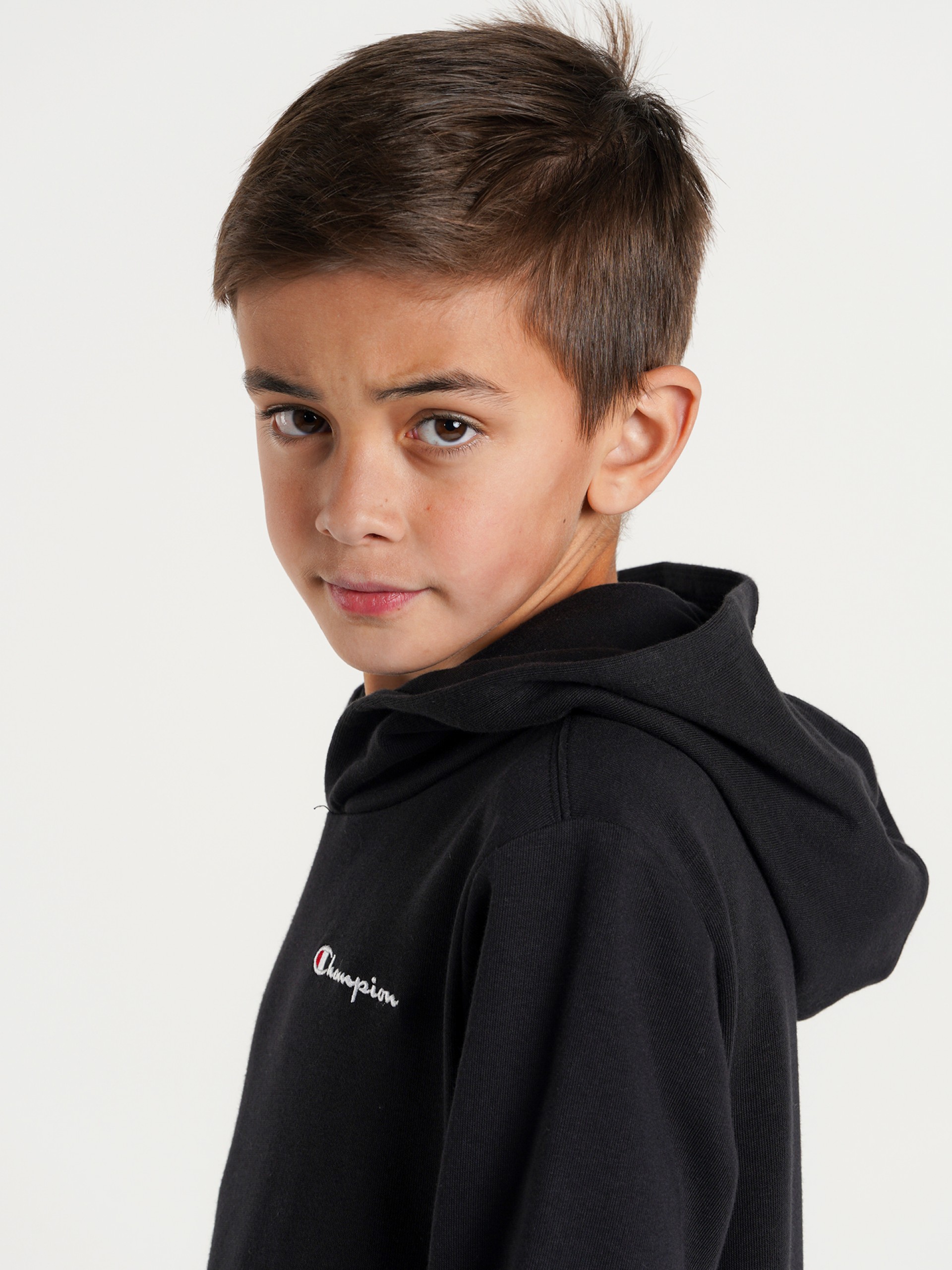 Camisola com Capuz Champion Legacy Embroidered Logo Kids