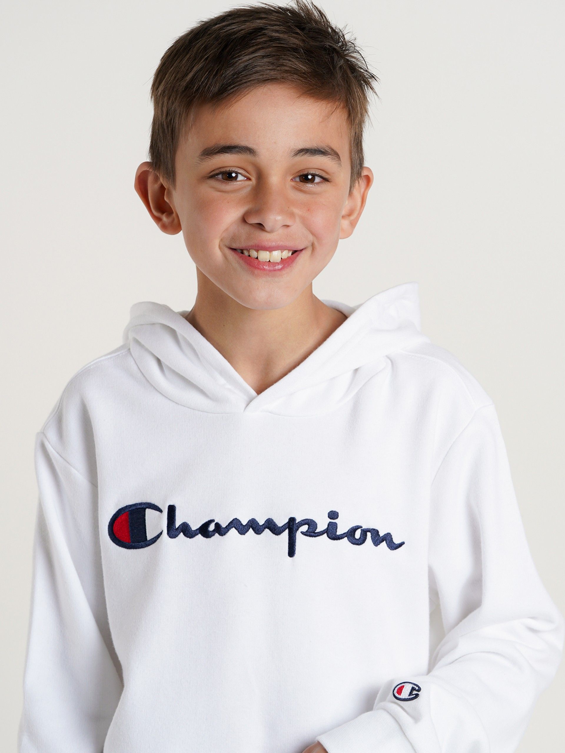 Camisola com Capuz Champion Legacy Big Script Logo Kids