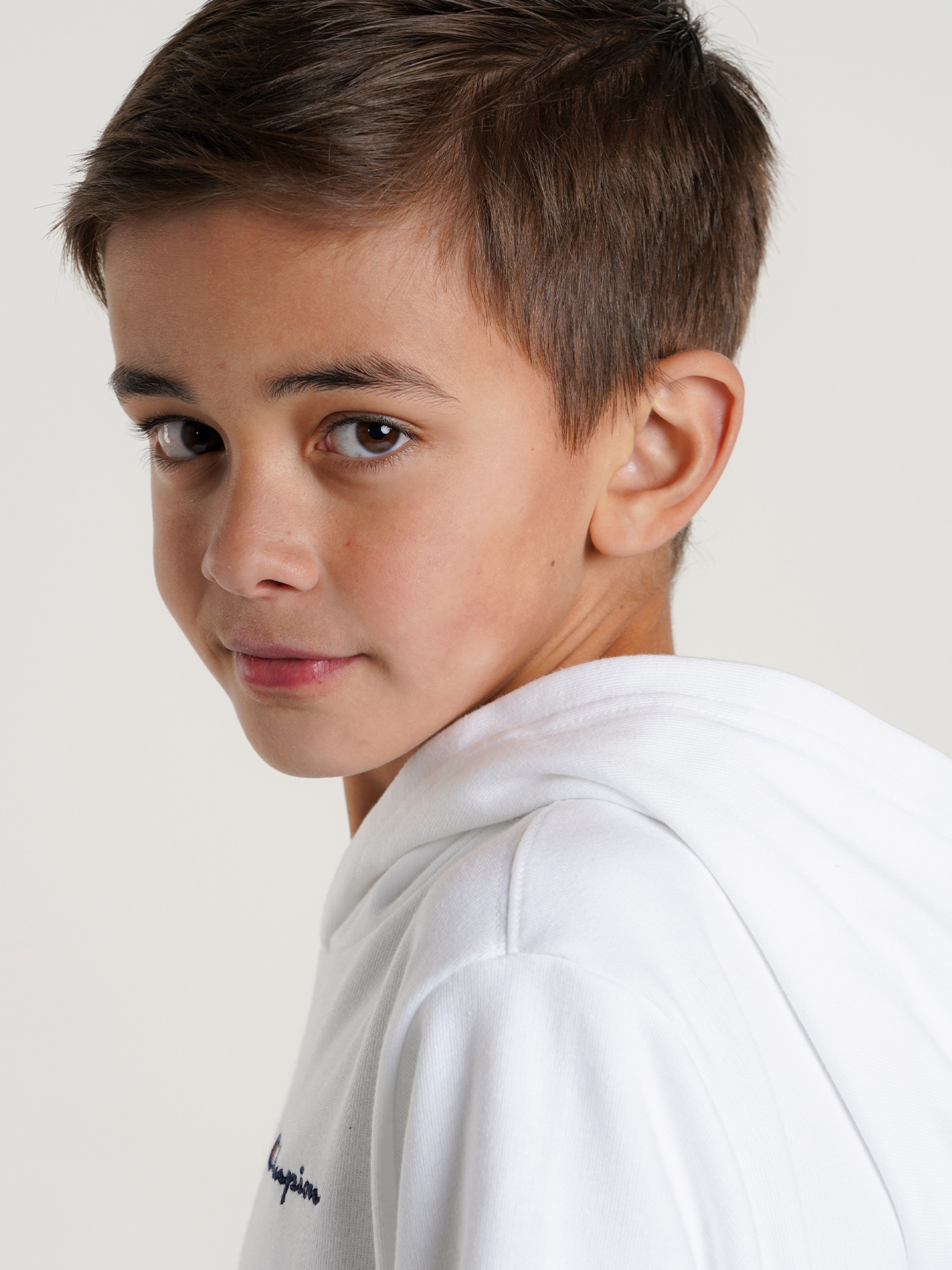 Camisola com Capuz Champion Legacy Embroidered Logo Kids