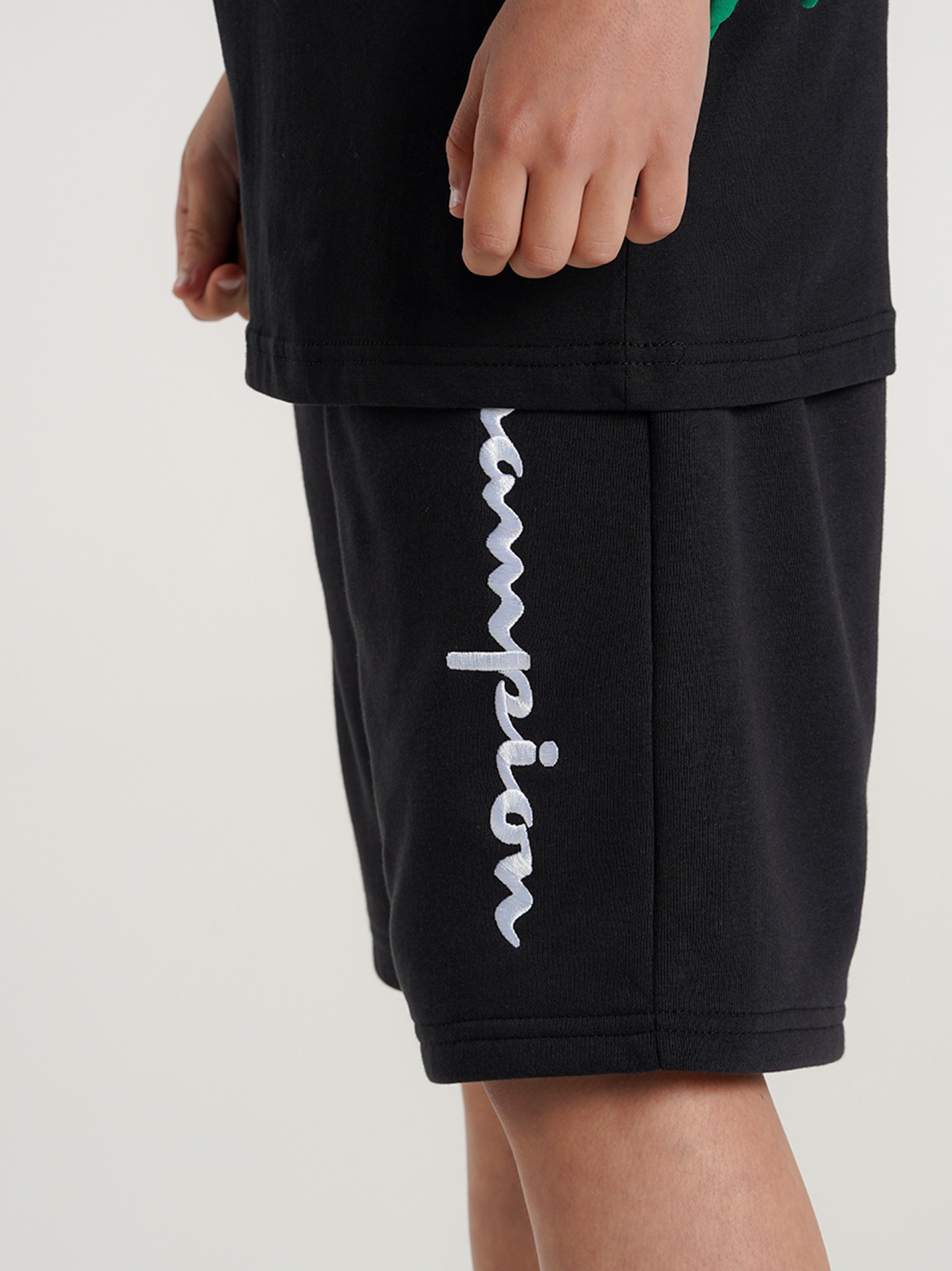 Champion Legacy Script Logo Kids Shorts