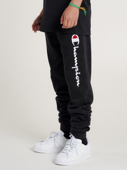 Champion Legacy Embroidered Logo Terry Kids Trousers