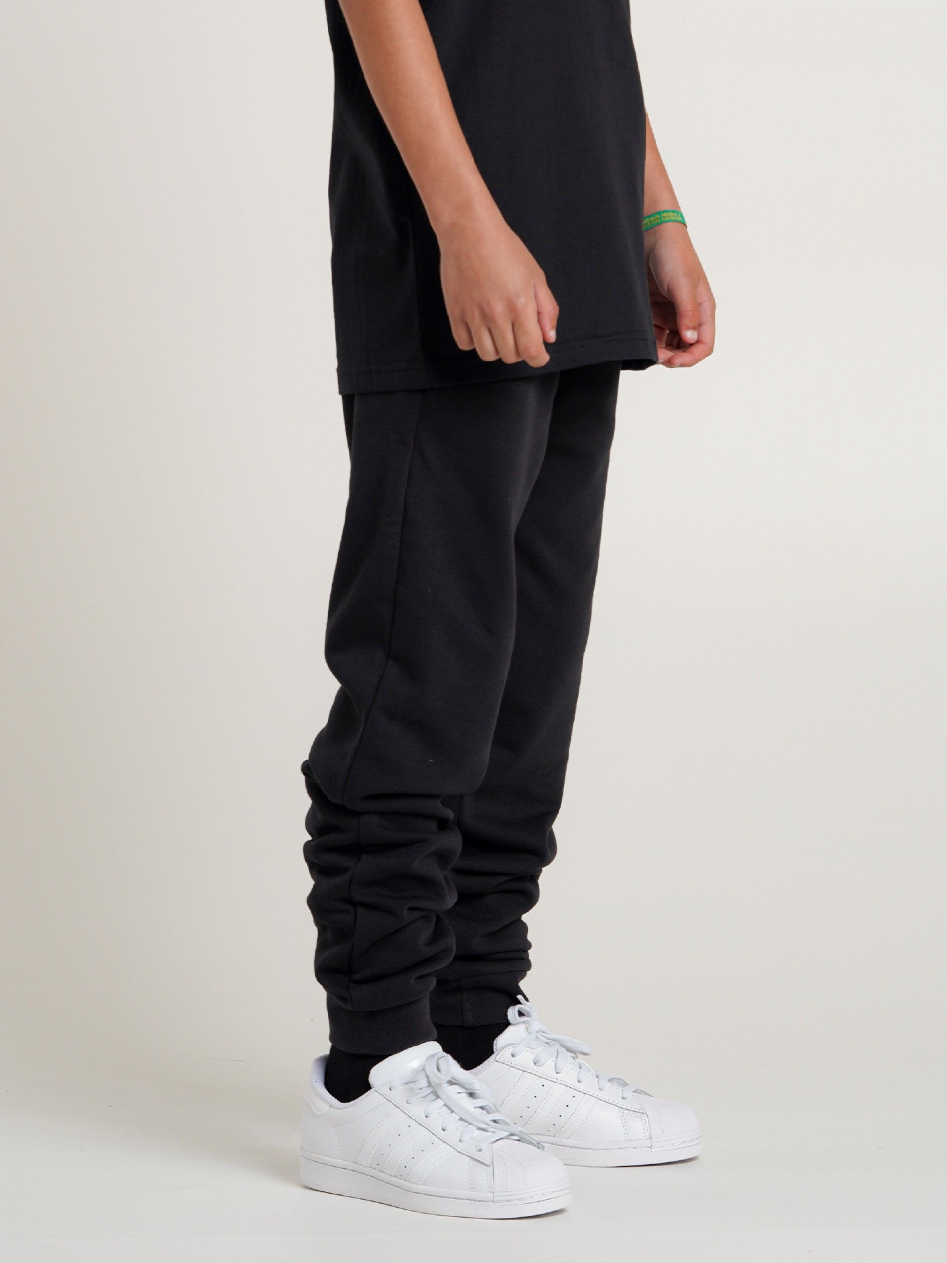 Calças Champion Legacy Embroidered Logo Terry Kids