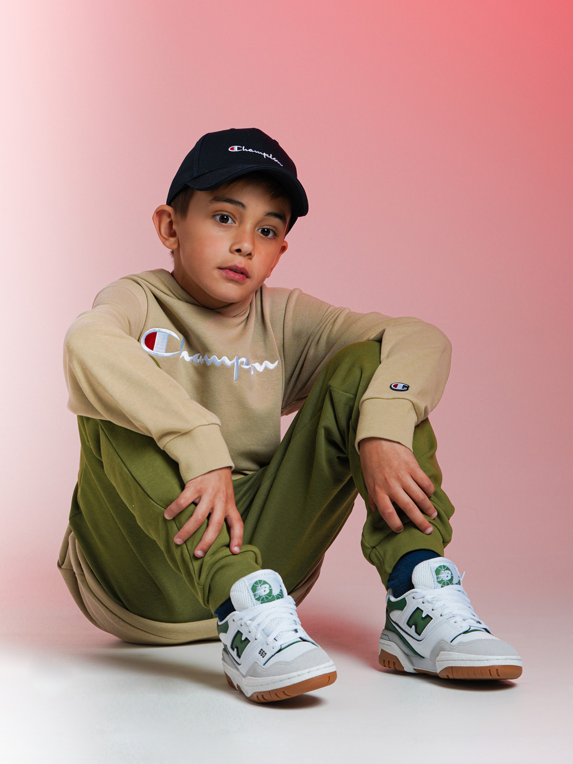 Calças Champion Legacy Rib Cuff Kids