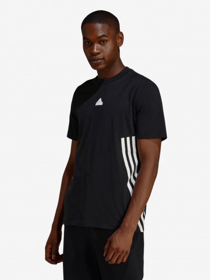 Adidas Future Icons 3-Stripes Black T-shirt