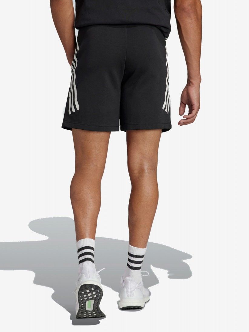Adidas Future Icons 3-Stripes Black Shorts