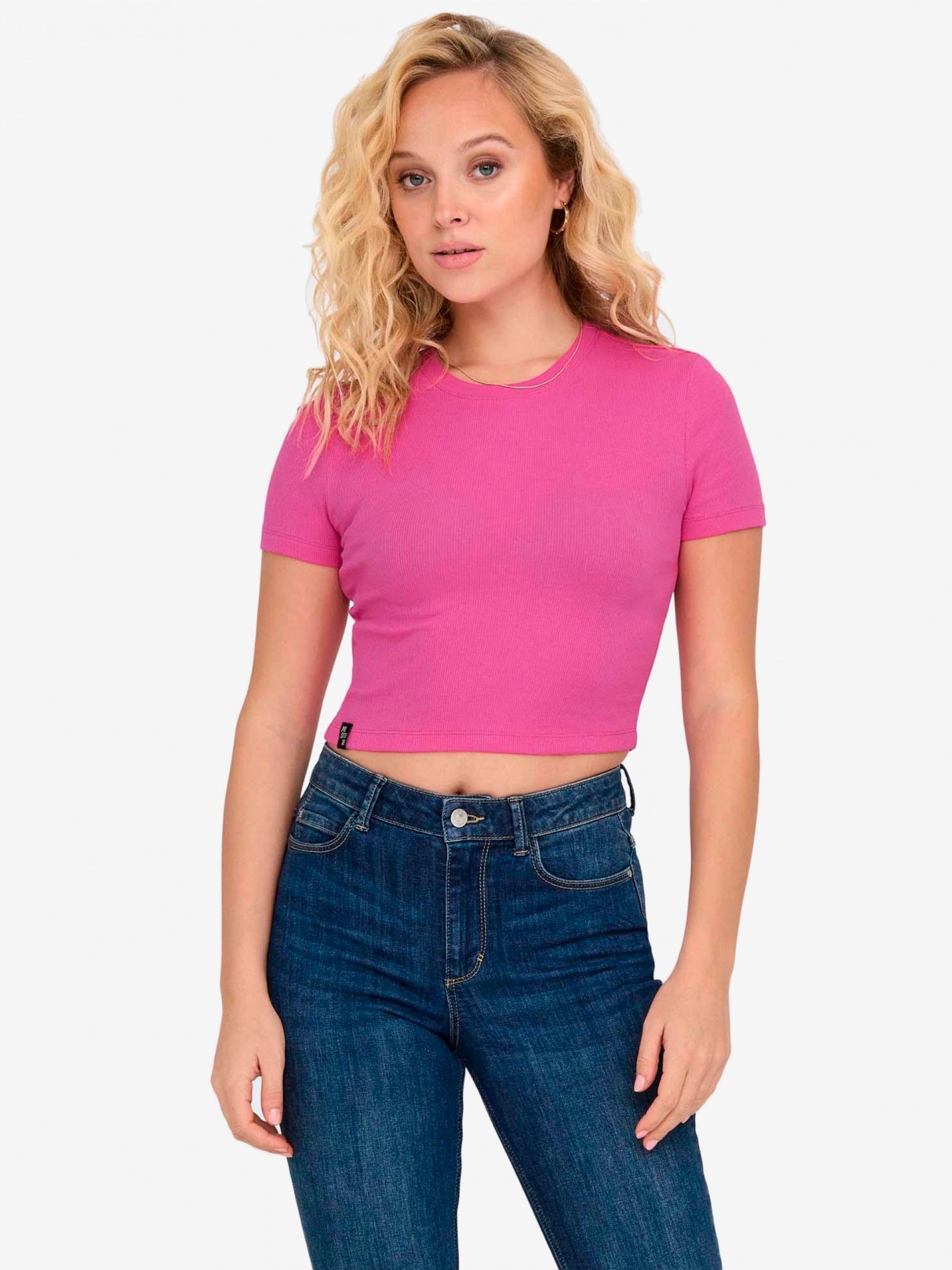 Camiseta Only Betty O-Neck Short Top Cc Jrs