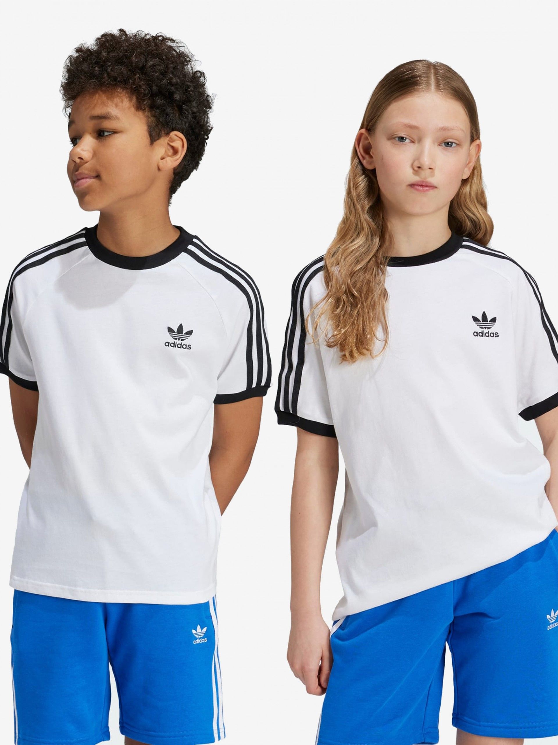 T-shirt Adidas Adicolor 3-Stripes J Branca