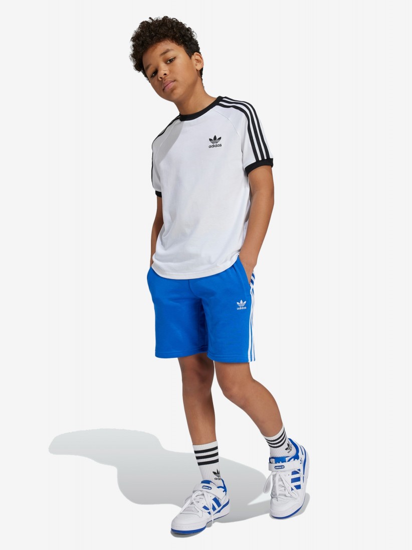 Camiseta Adidas Adicolor 3-Stripes J Blanca
