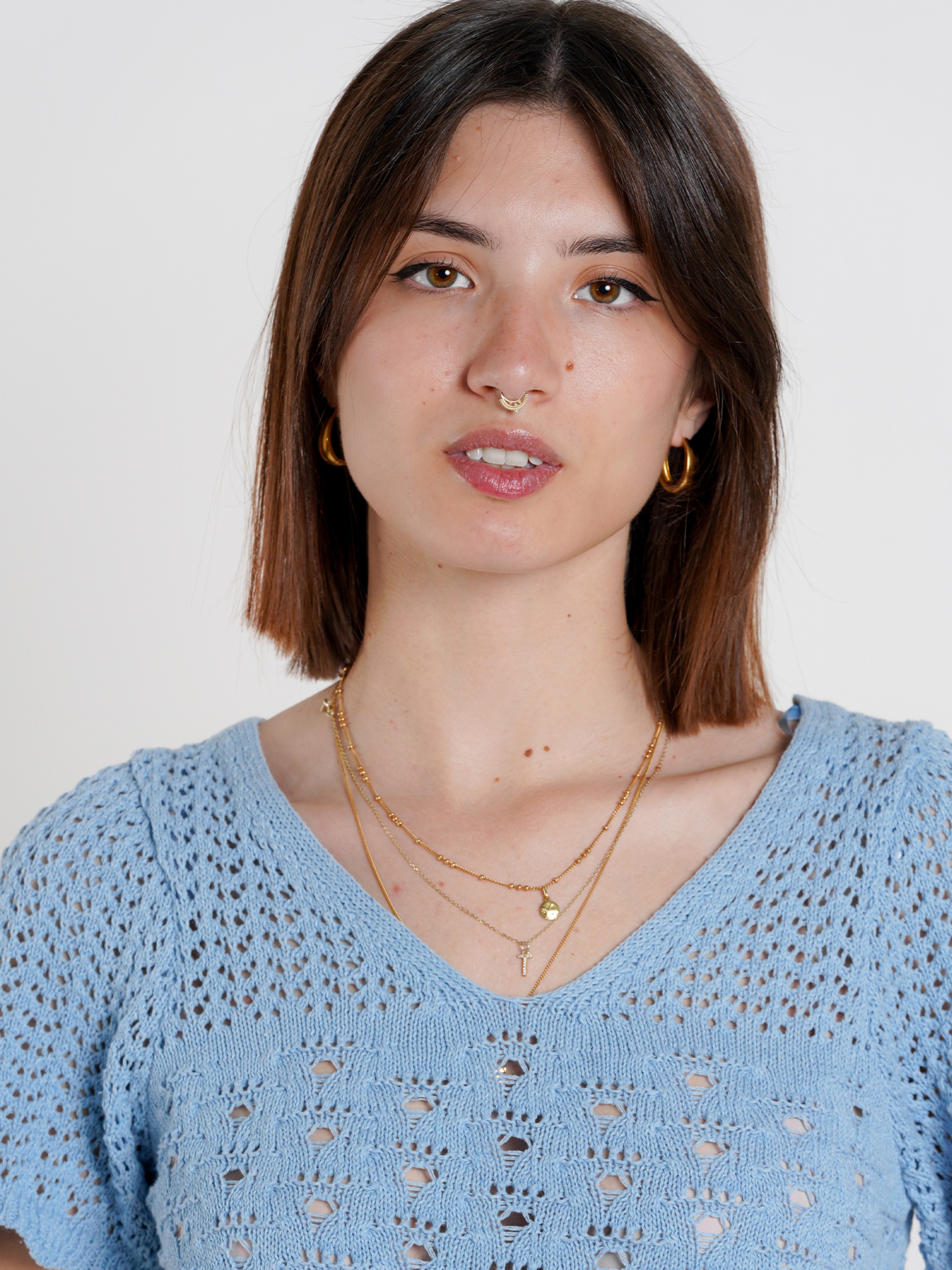 Camiseta Only Becca Life V-Neck Top Cc Knt