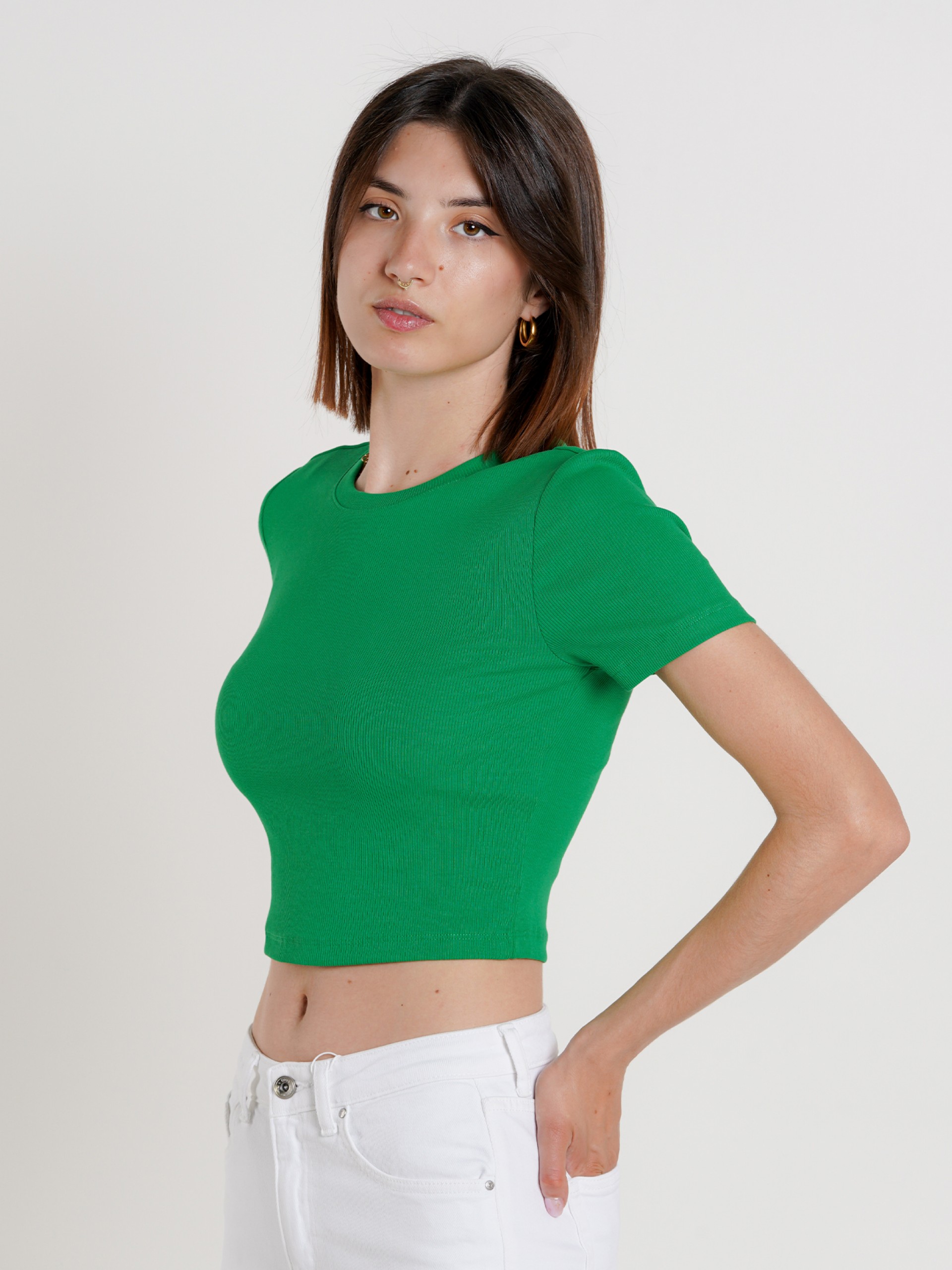 Only Betty O-Neck Short Top Cc Jrs T-shirt
