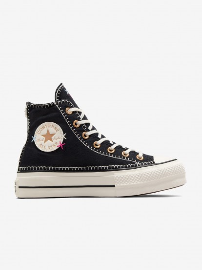 Converse Chuck Taylor All Star Lift Crafted Stitching Platform Sneakers