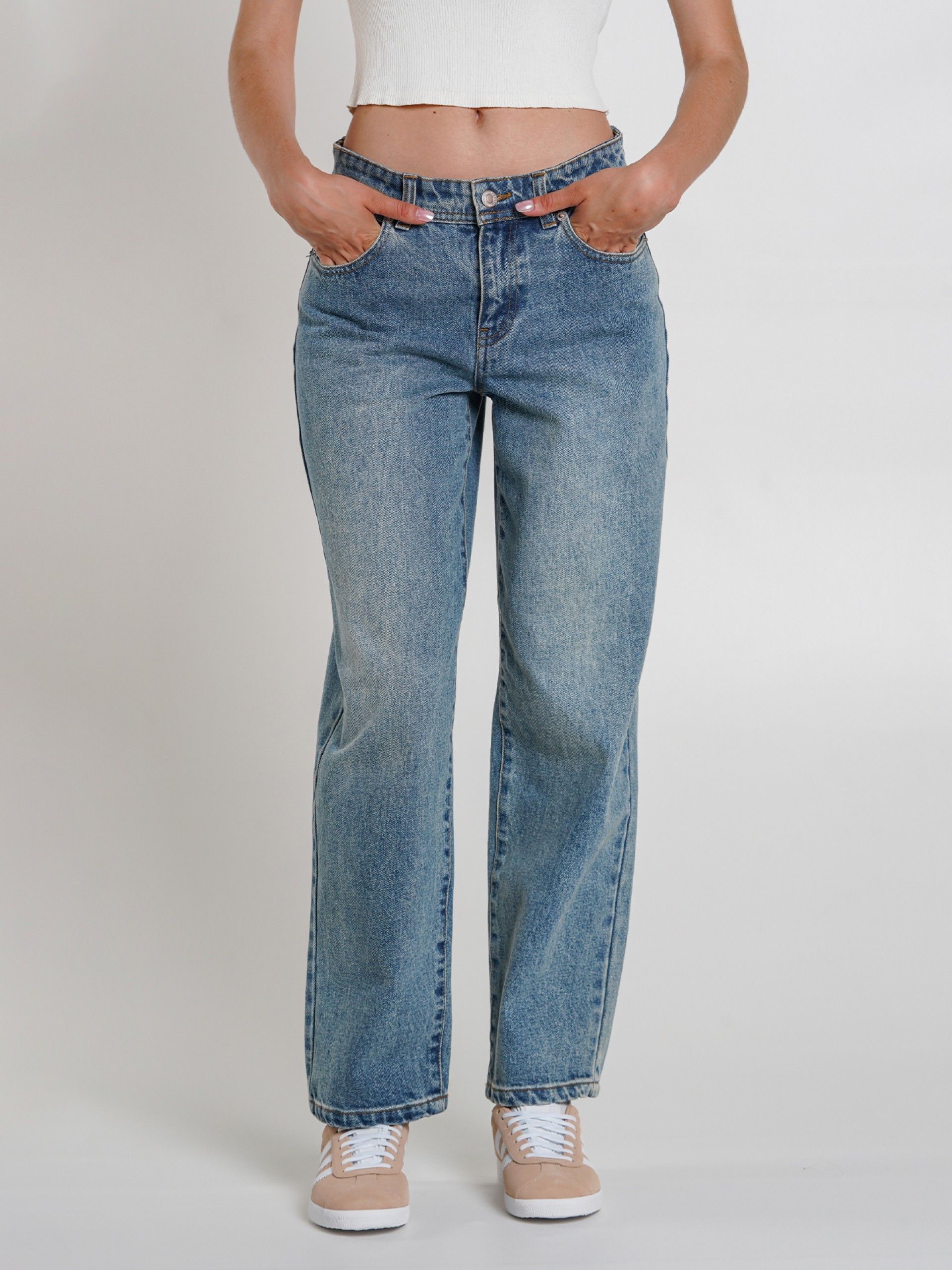 Pantalones Vaqueros Only Collette Lw Loose Str L Ank Pa Dnm Bj