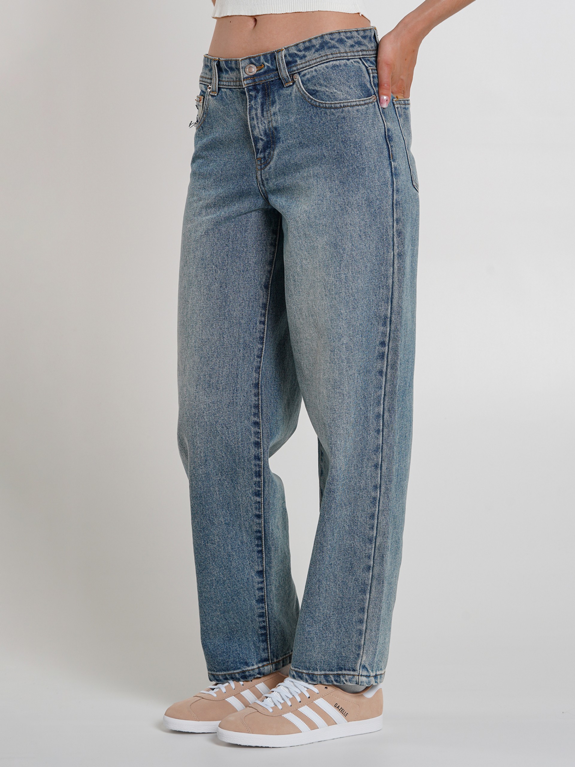 Pantalones Vaqueros Only Collette Lw Loose Str L Ank Pa Dnm Bj