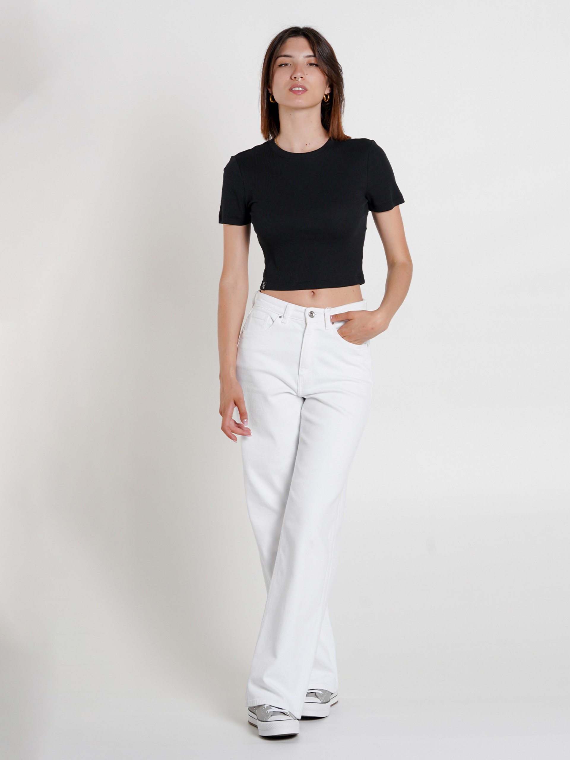 Camiseta Only Betty O-Neck Short Top Cc Jrs