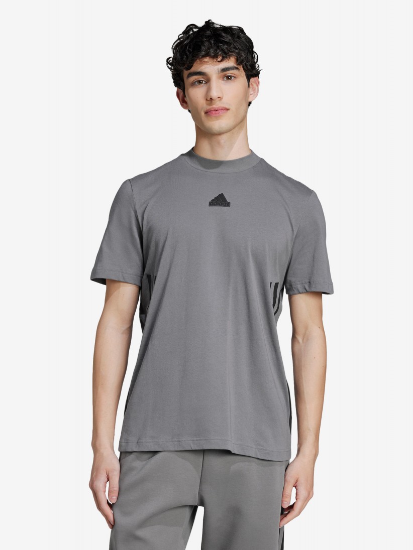 Camiseta Adidas Future Icons 3-Stripes Gris