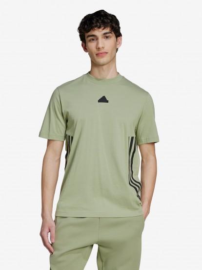 Adidas Future Icons 3-Stripes Green T-shirt