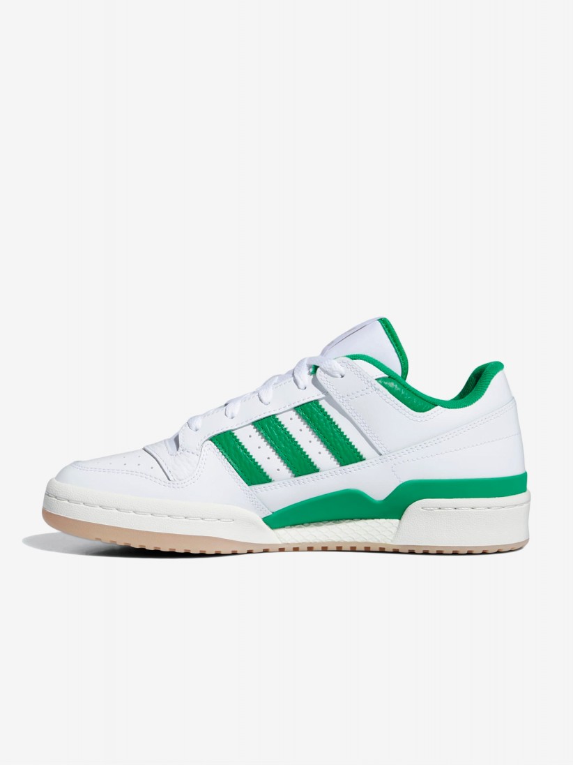Adidas Forum Low CL White and Green Sneakers