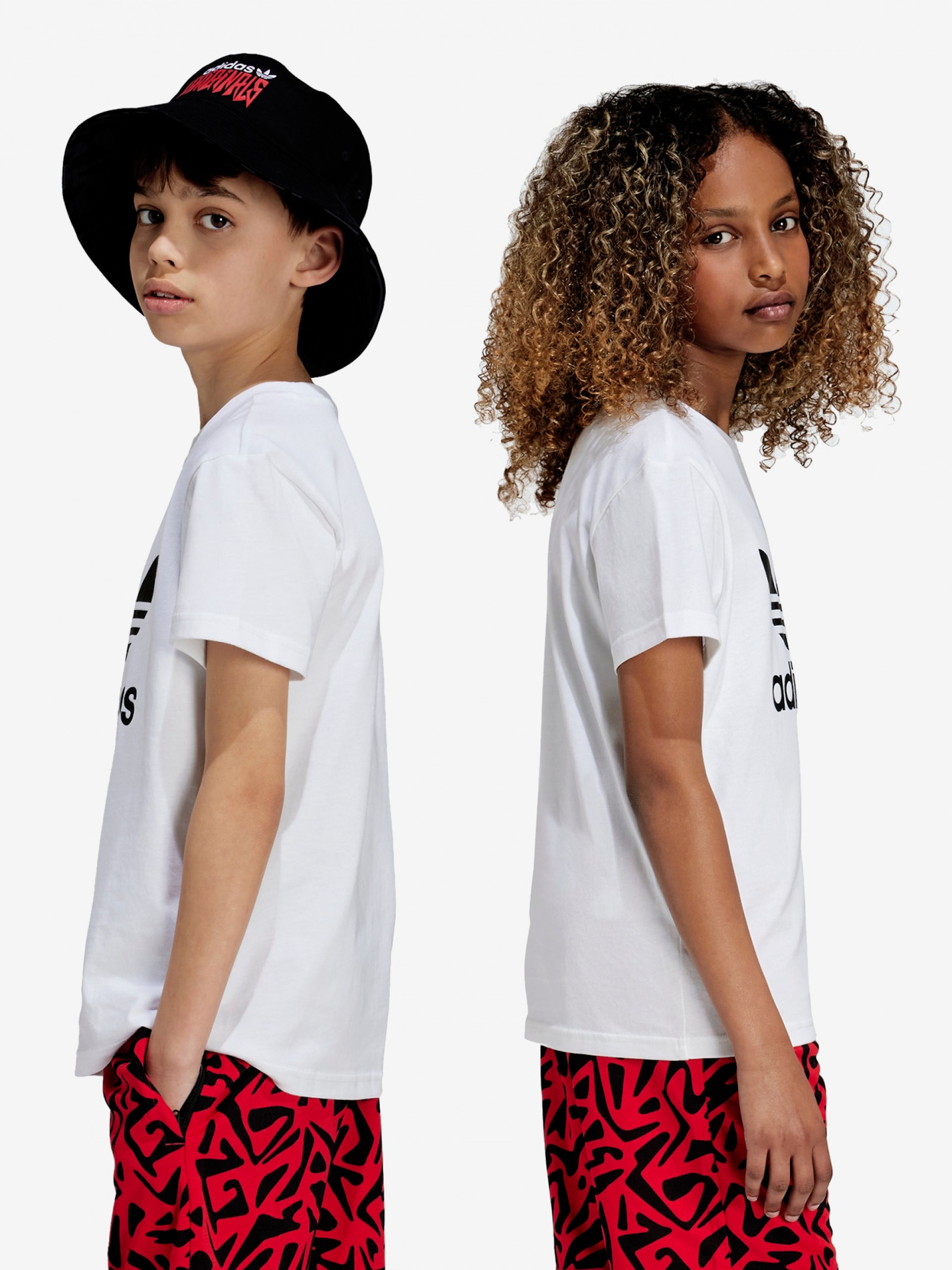 T-shirt Adidas Trefoil J Branca