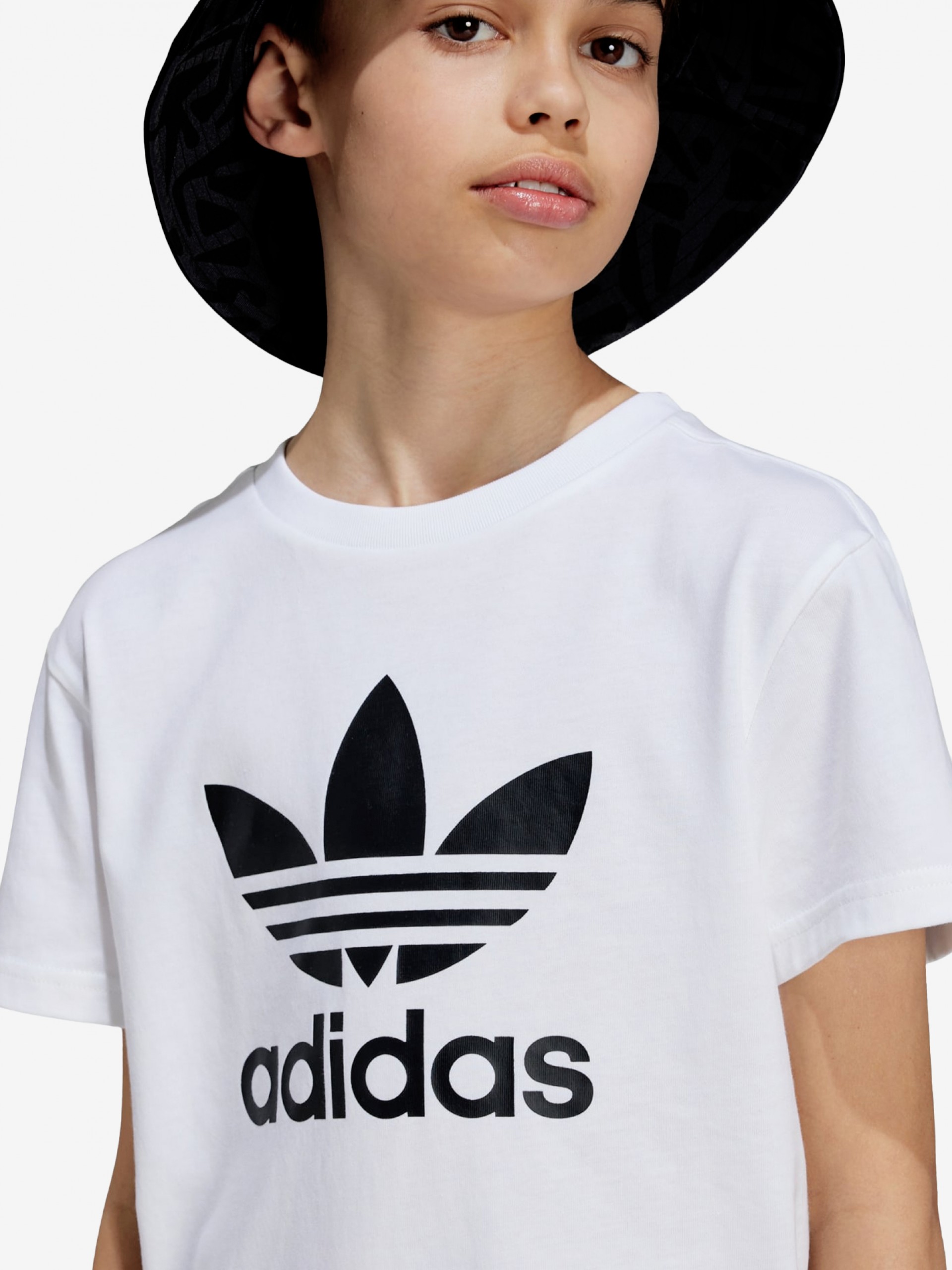 T-shirt Adidas Trefoil J Branca