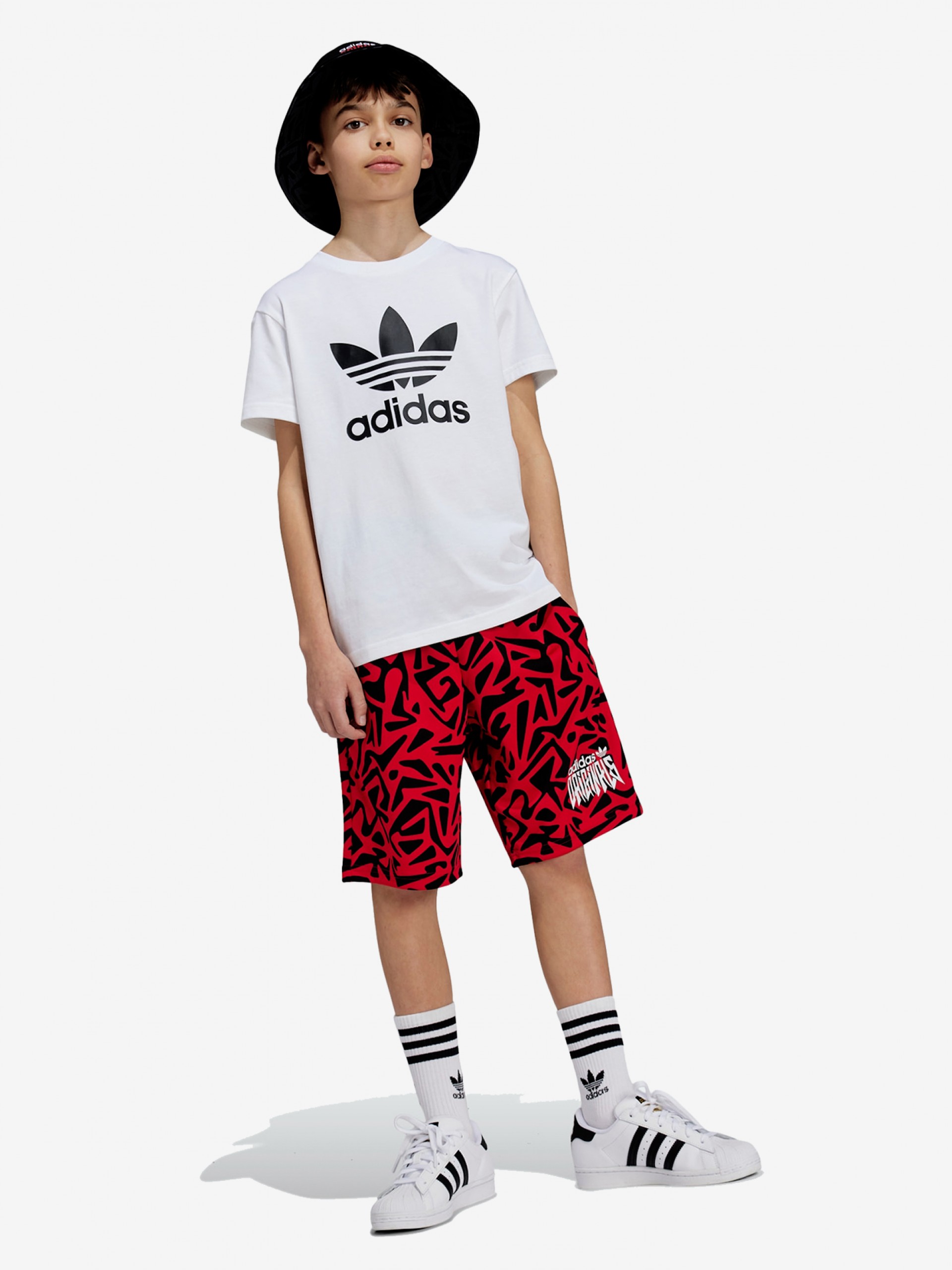 T-shirt Adidas Trefoil J Branca