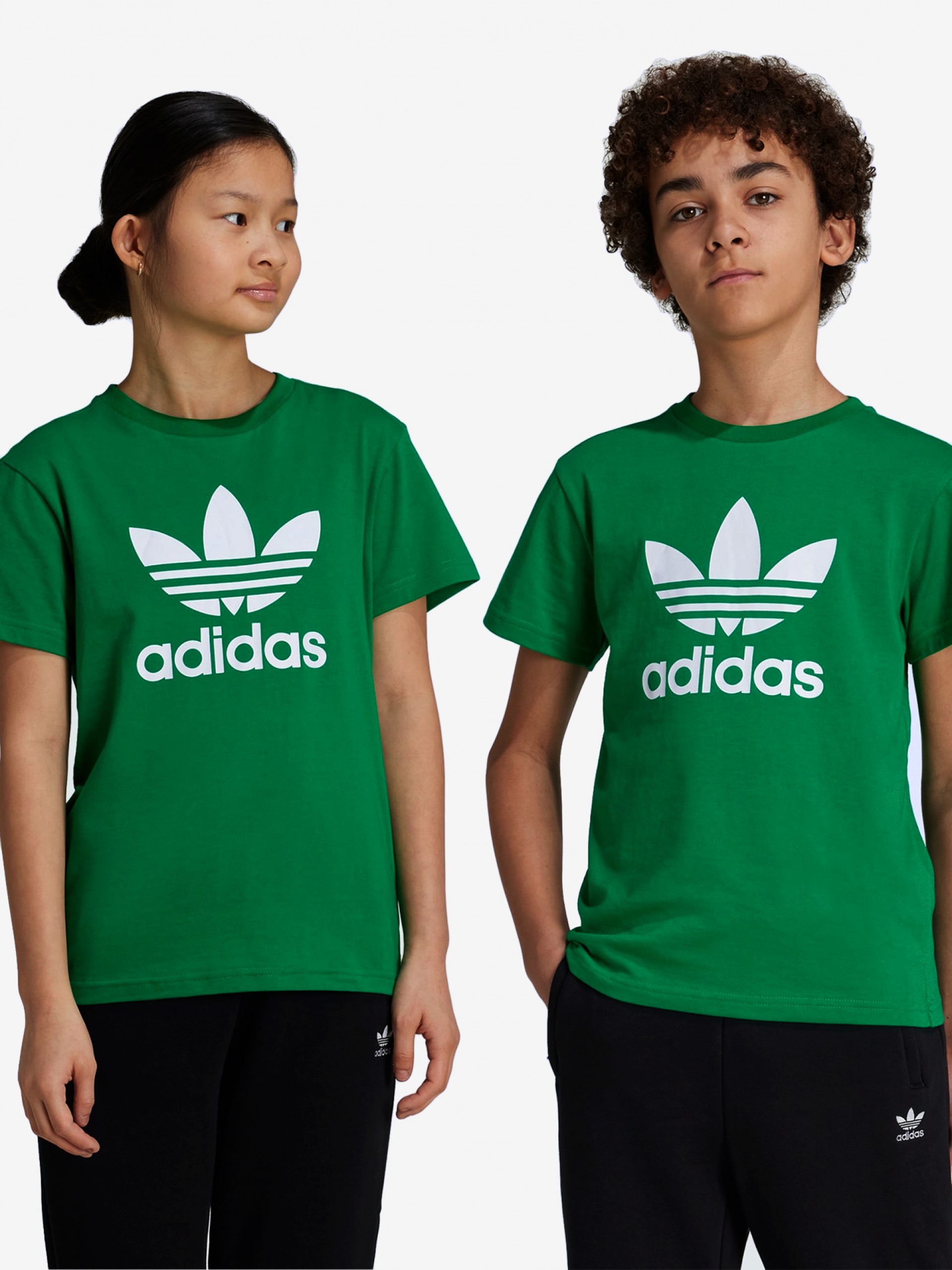 T-shirt Adidas Trefoil J Verde