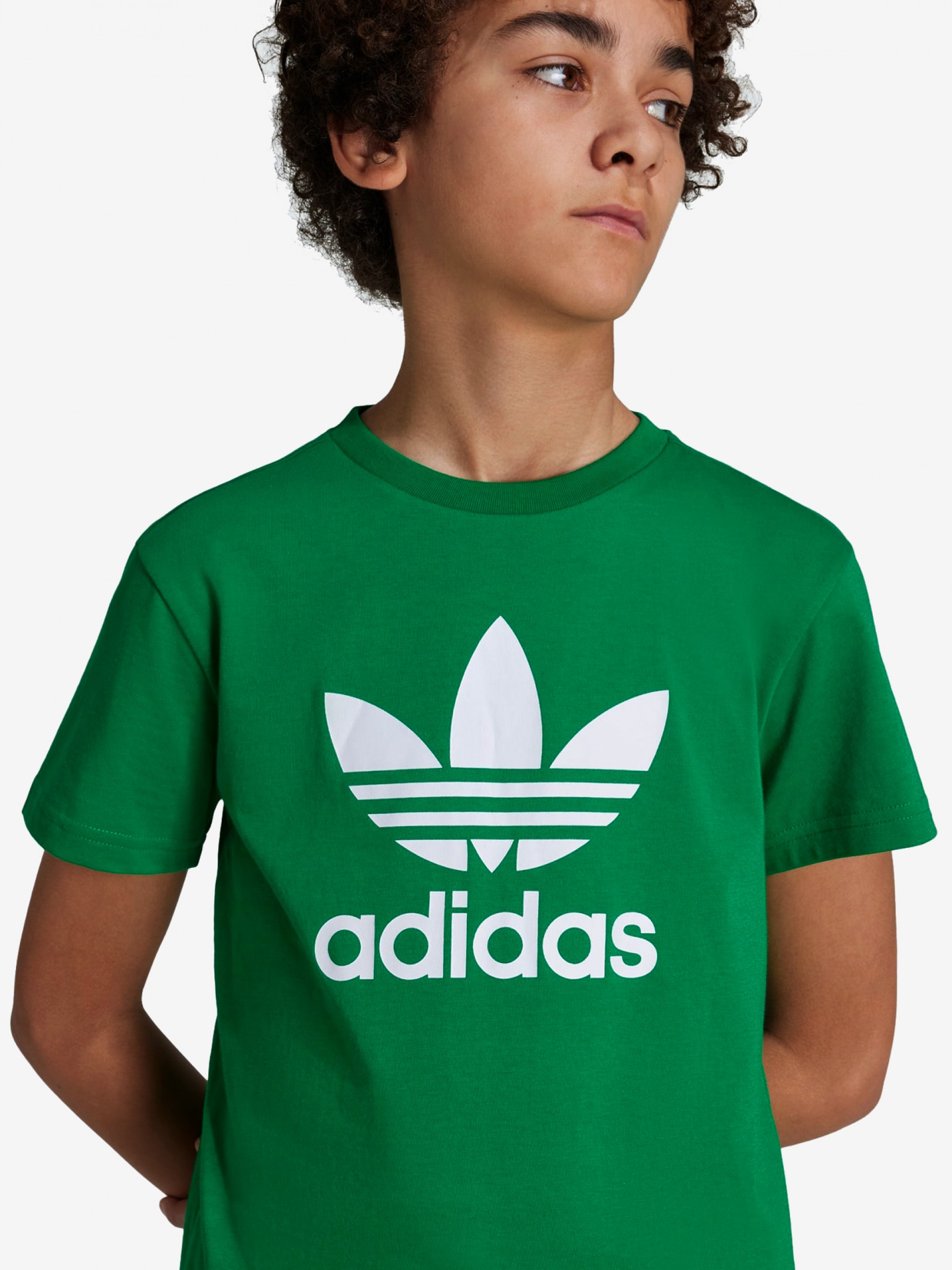 T-shirt Adidas Trefoil J Verde