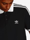 Polo Adidas 3-Stripes Adicolor Preto