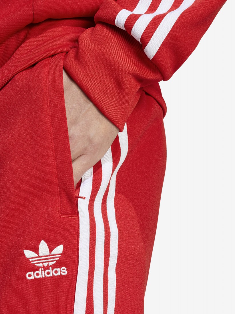 Adidas SST Adicolor Red and White Trousers