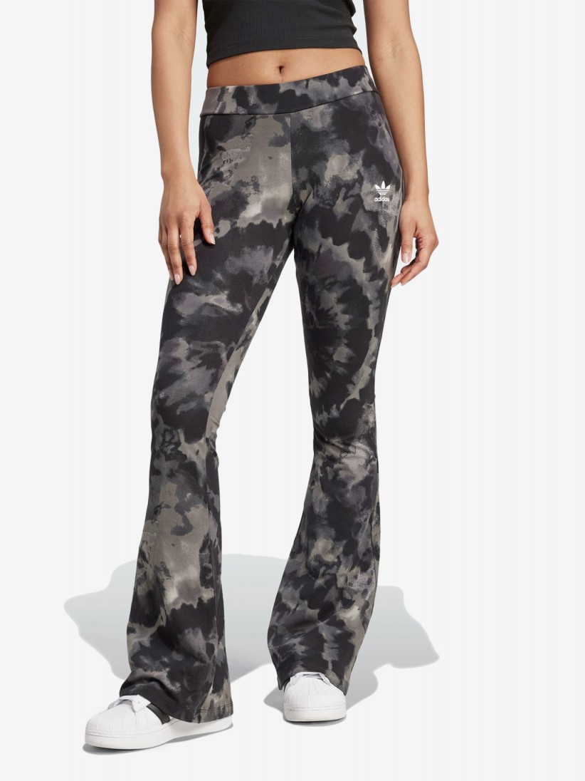 Adidas Tie-Dyed Flared W Black Leggings