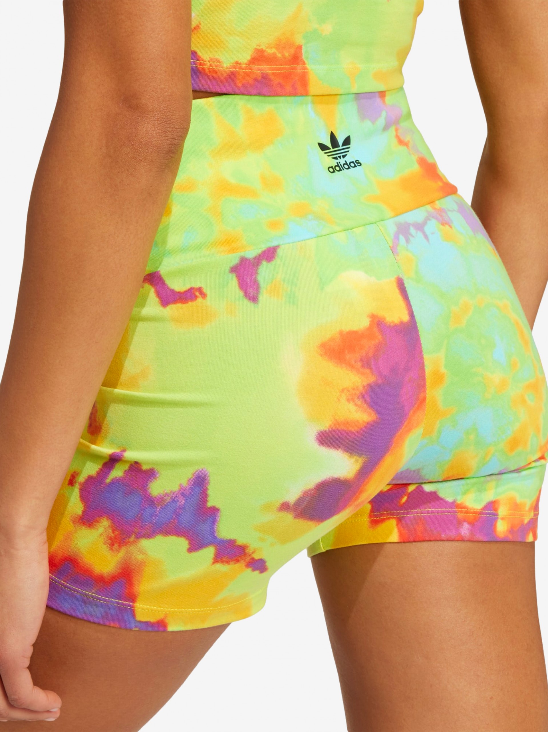 Adidas Tie-Dyed Slim W Colourful Shorts