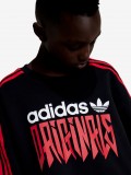 Camisola Adidas Originals Graphic Jersey J Preta e Vermelha