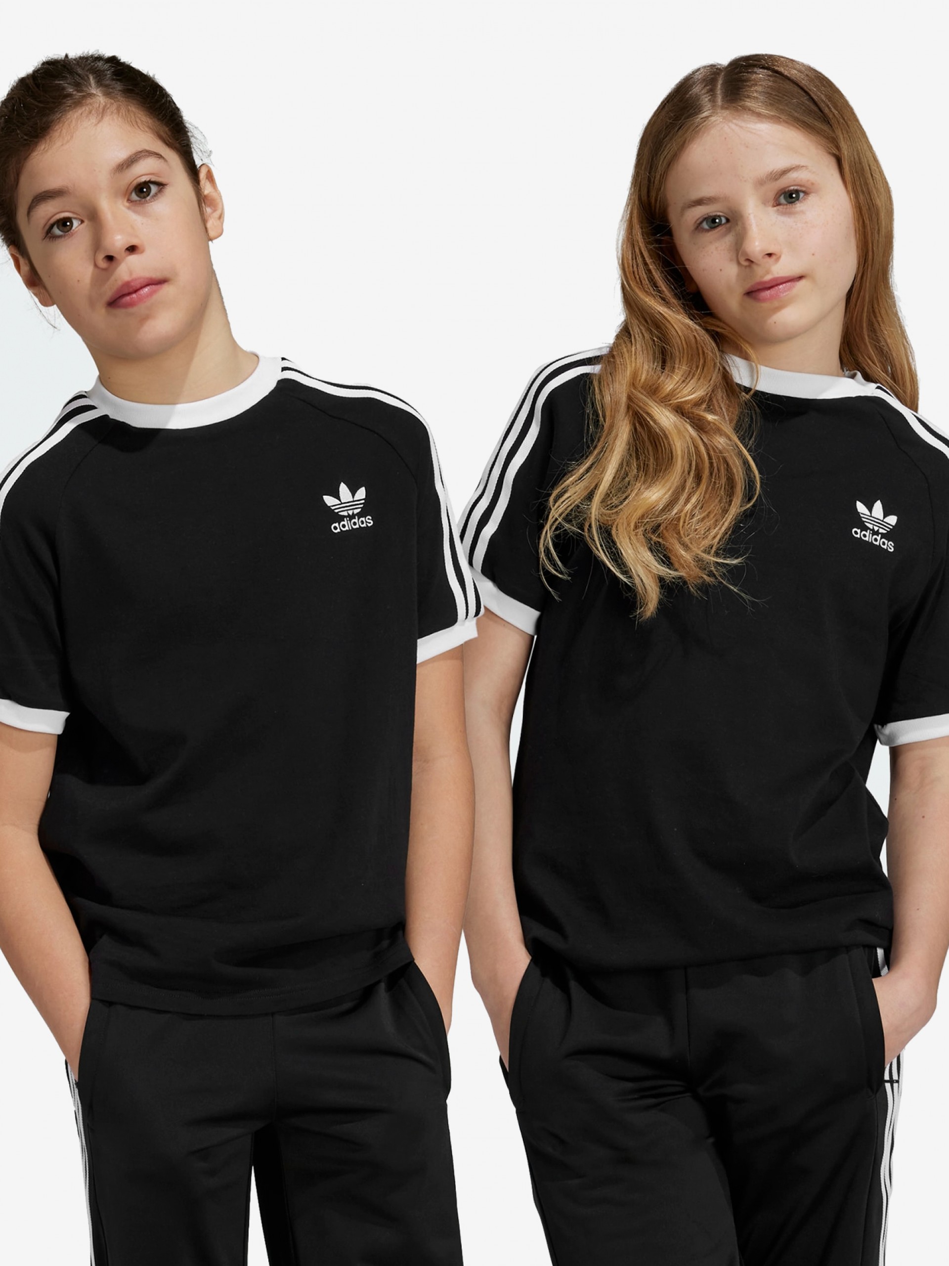 Camiseta Adidas Adicolor 3-Stripes J Negra