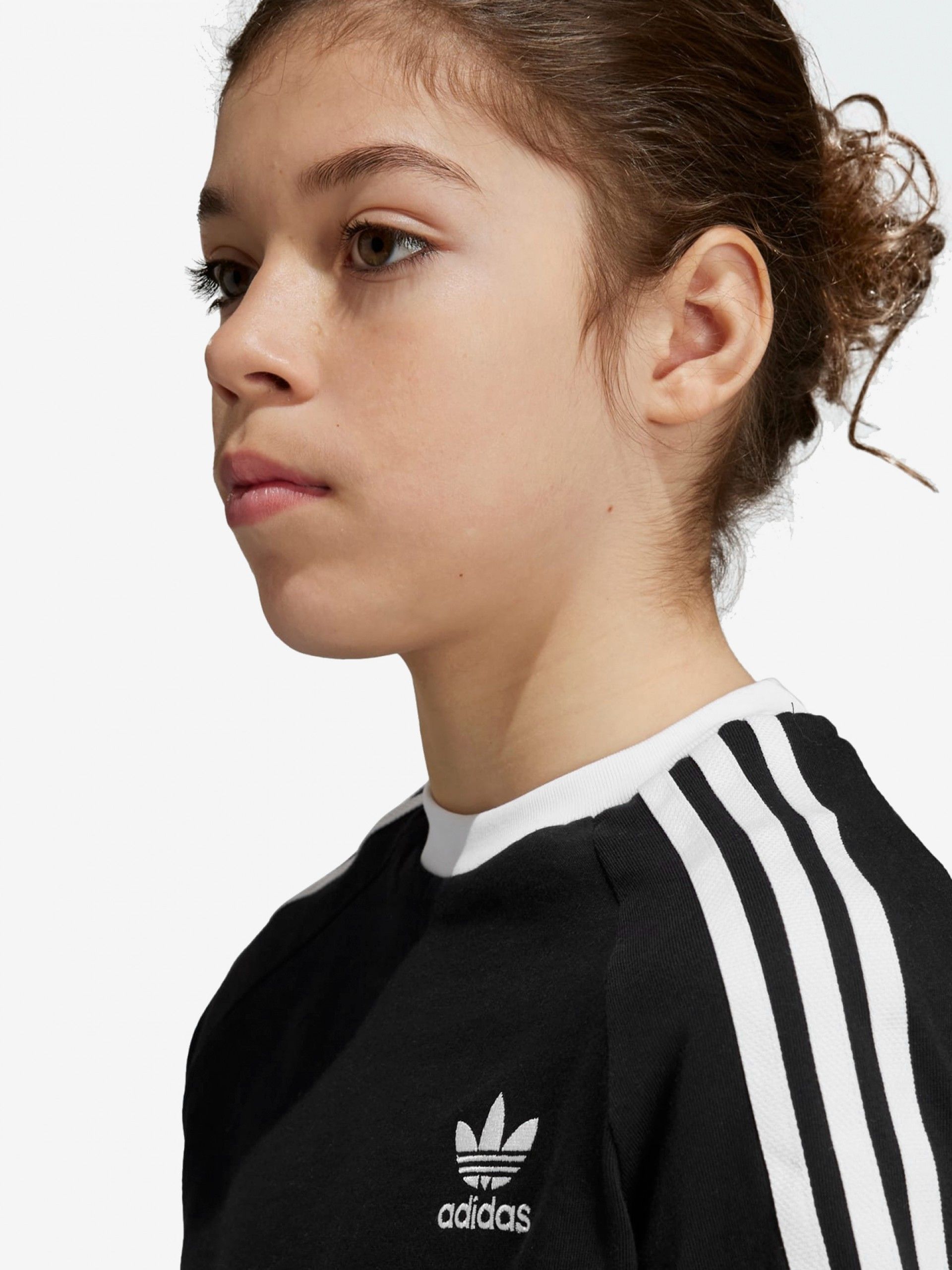 Camiseta Adidas Adicolor 3-Stripes J Negra
