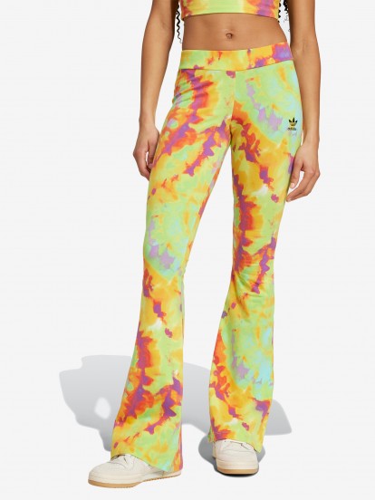 Leggings Adidas Tie-Dyed Flared W Coloridas