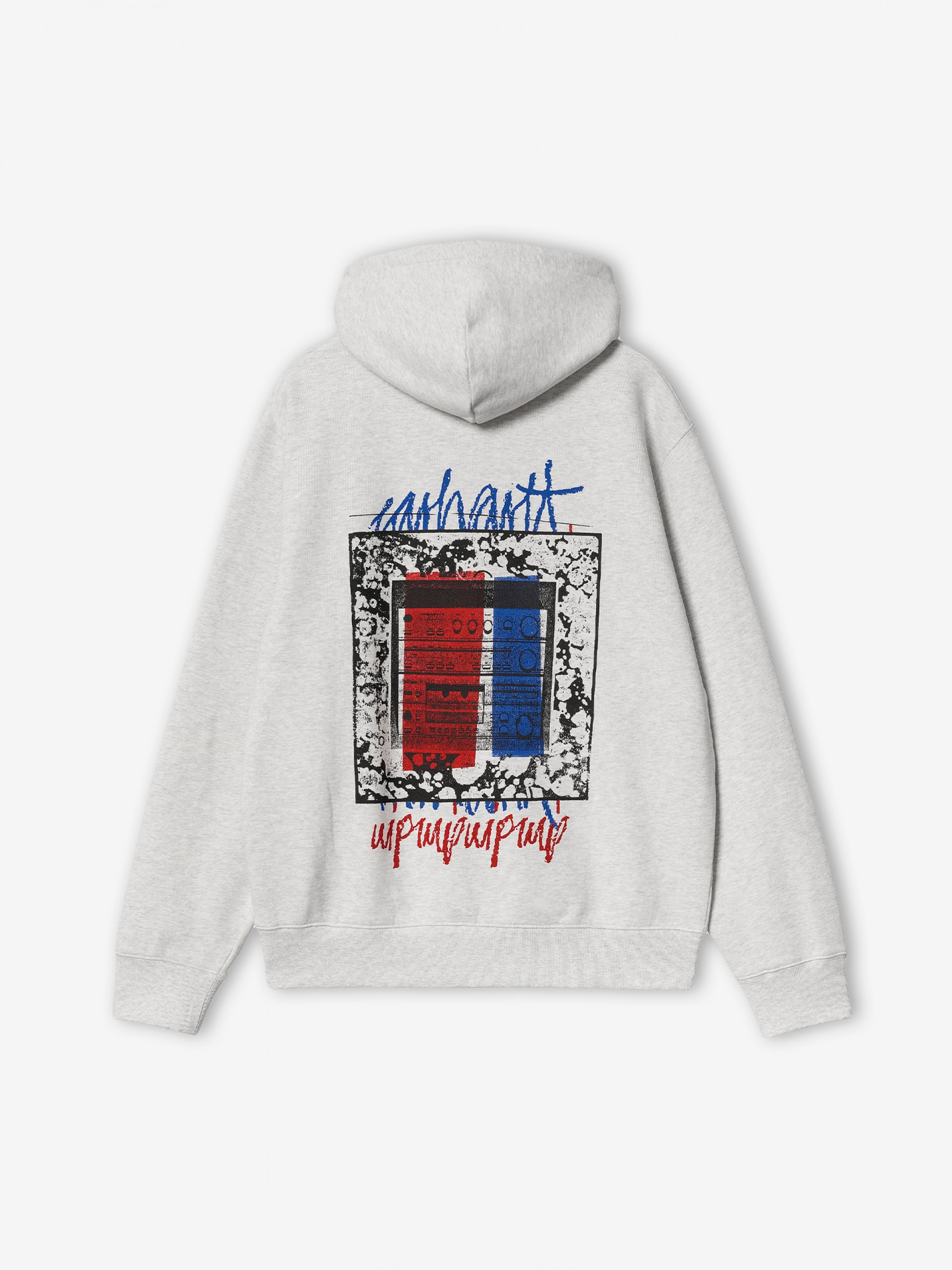 Camisola com Capuz Carhartt WIP Hooded Stereo Cinzenta