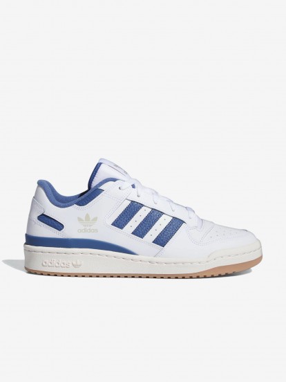 Adidas Forum Low CL White and Blue Sneakers