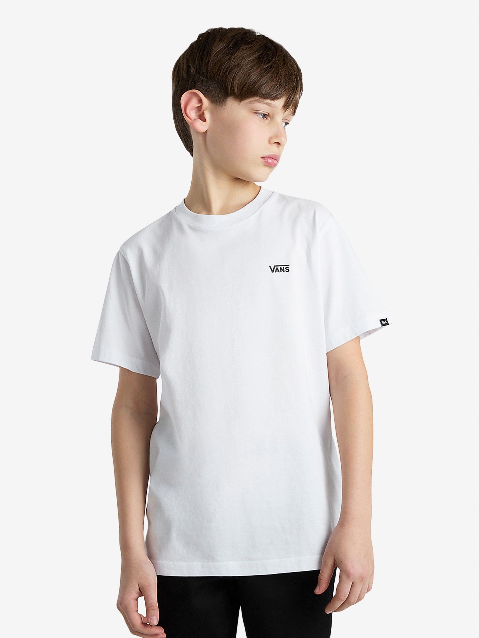 Camiseta Vans By Left Chest Kids Blanca