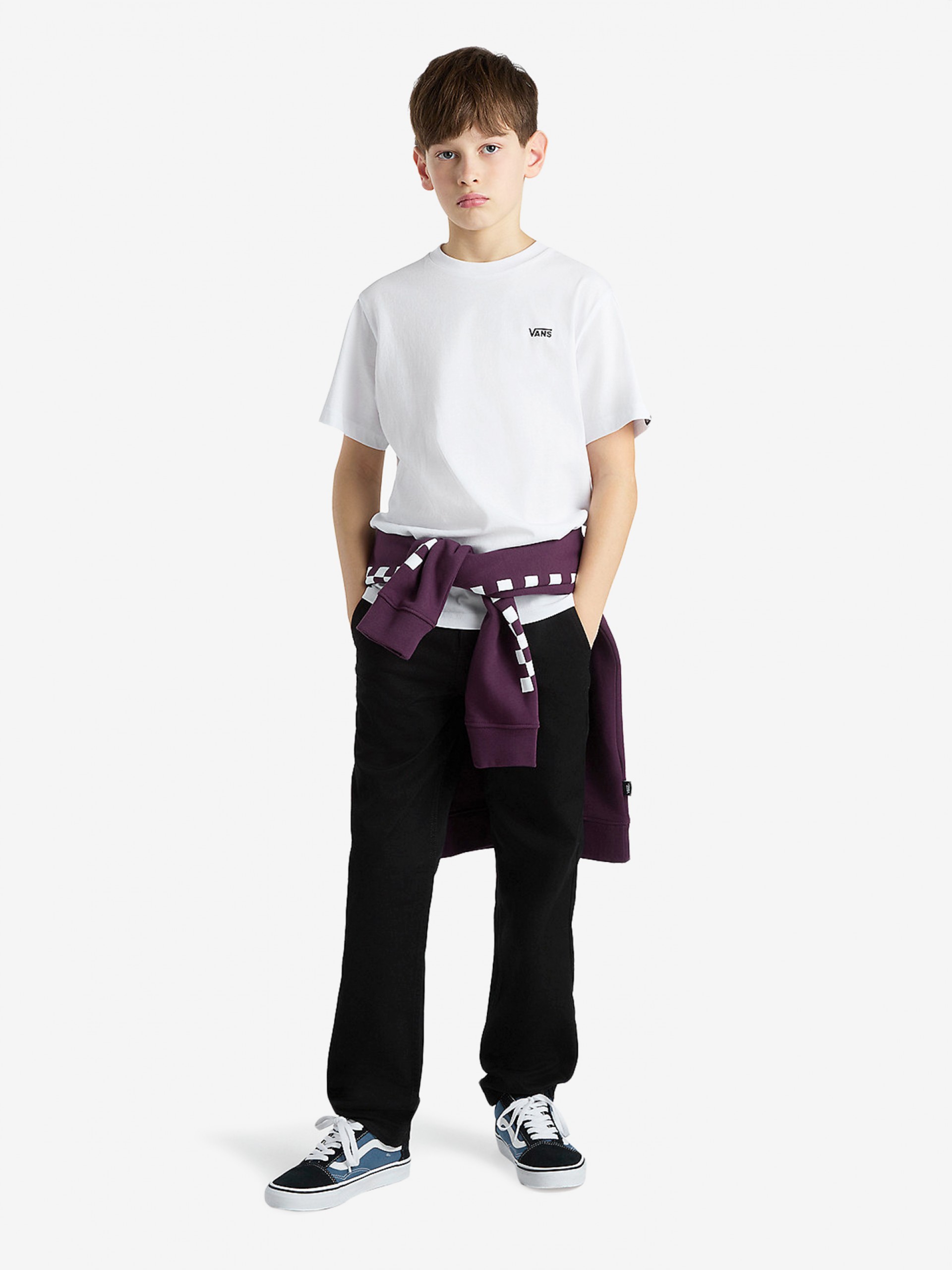 Camiseta Vans By Left Chest Kids Blanca