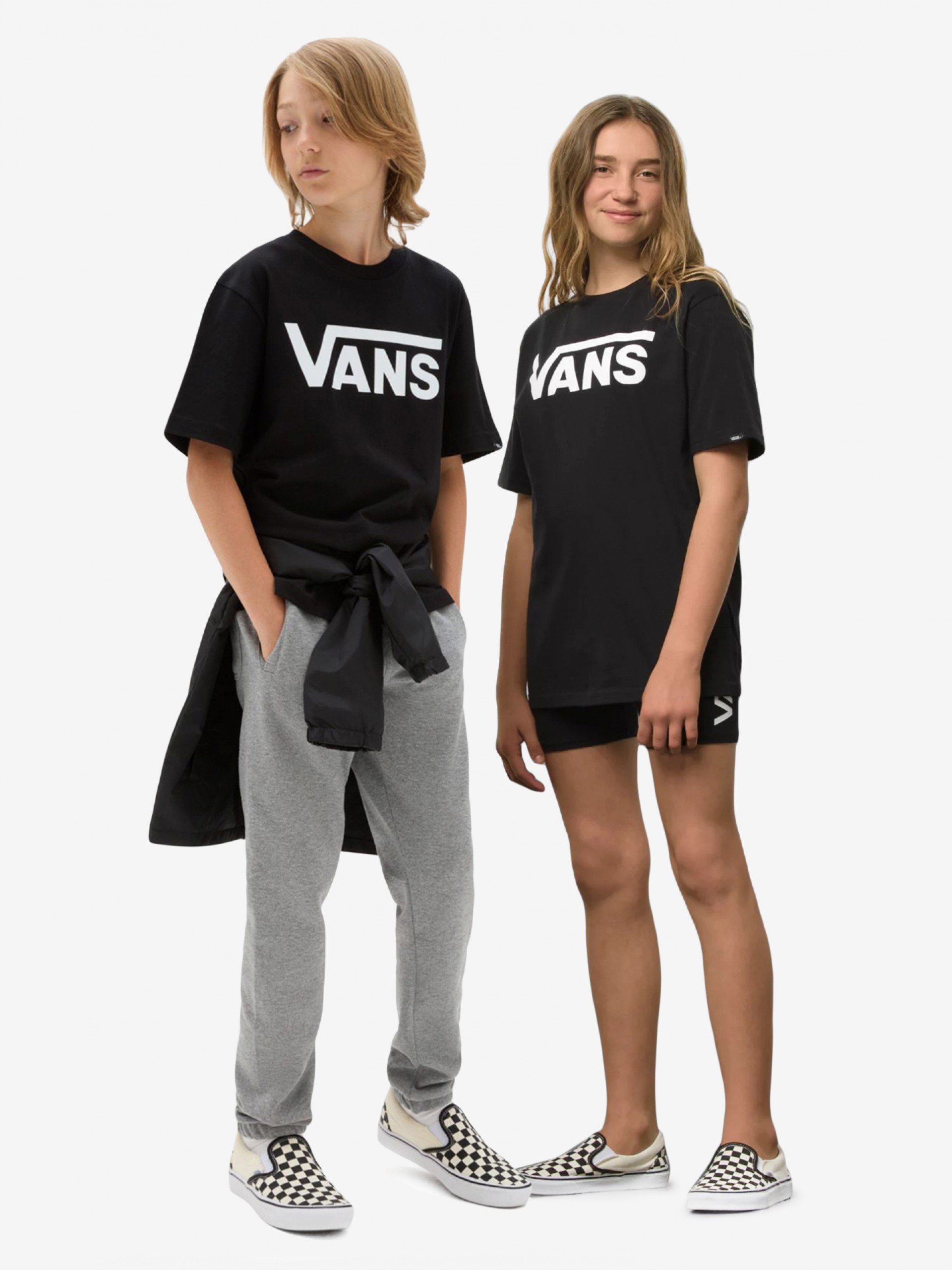 Camiseta Vans Classic Kids Negra