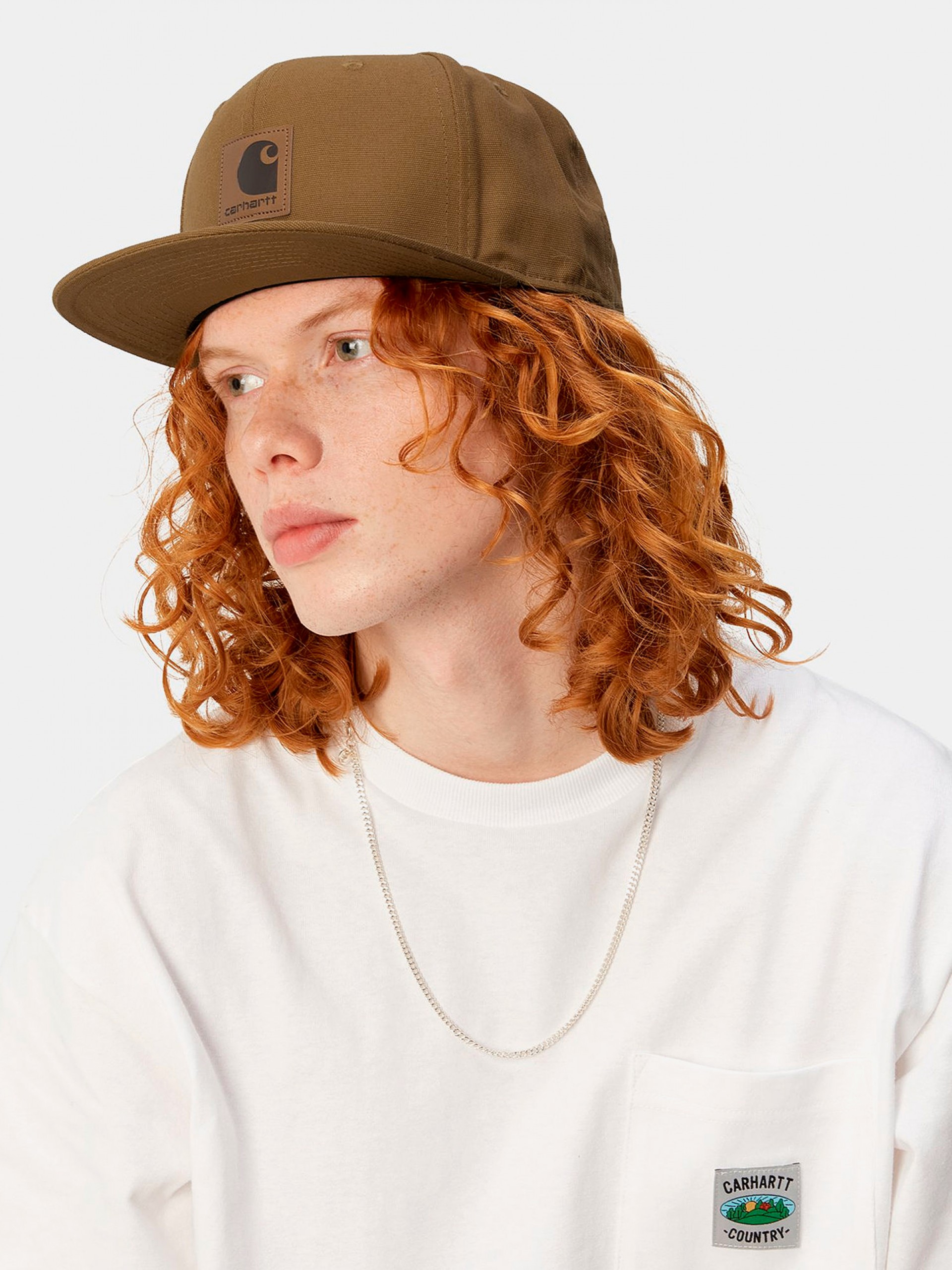 Carhartt WIP Logo Camel Cap
