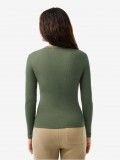 Camiseta de Manga Larga Long Sleeved Ribbed Cotton Verde