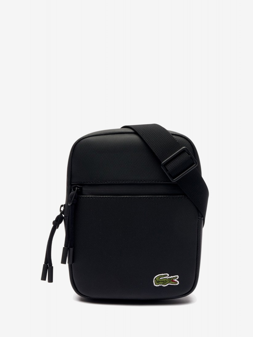 Lacoste Vertical Black Crossbody Bag