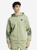 Casaco com Capuz Adidas 3-Stripes Verde