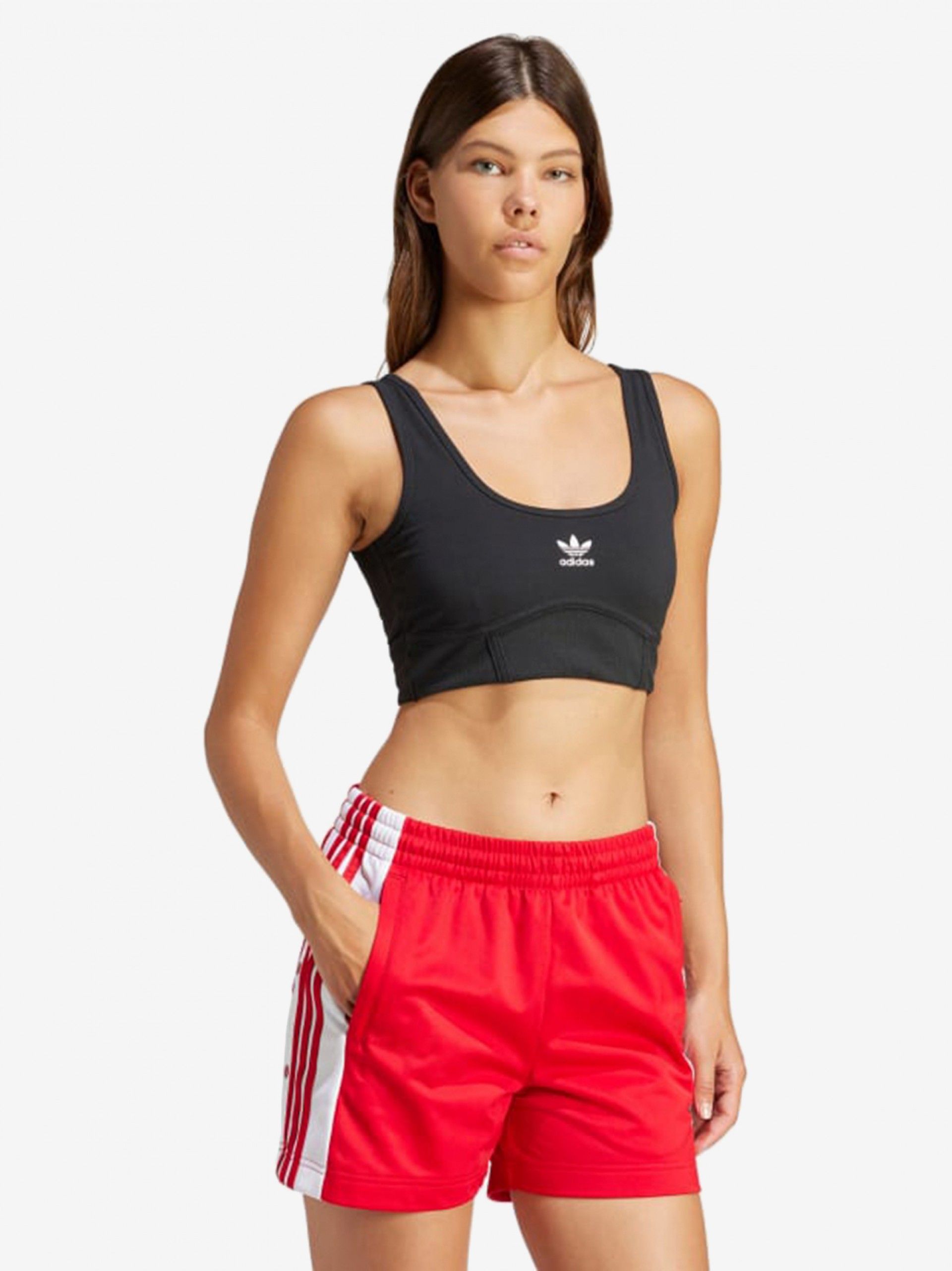 Top Adidas Trefoil W Negro