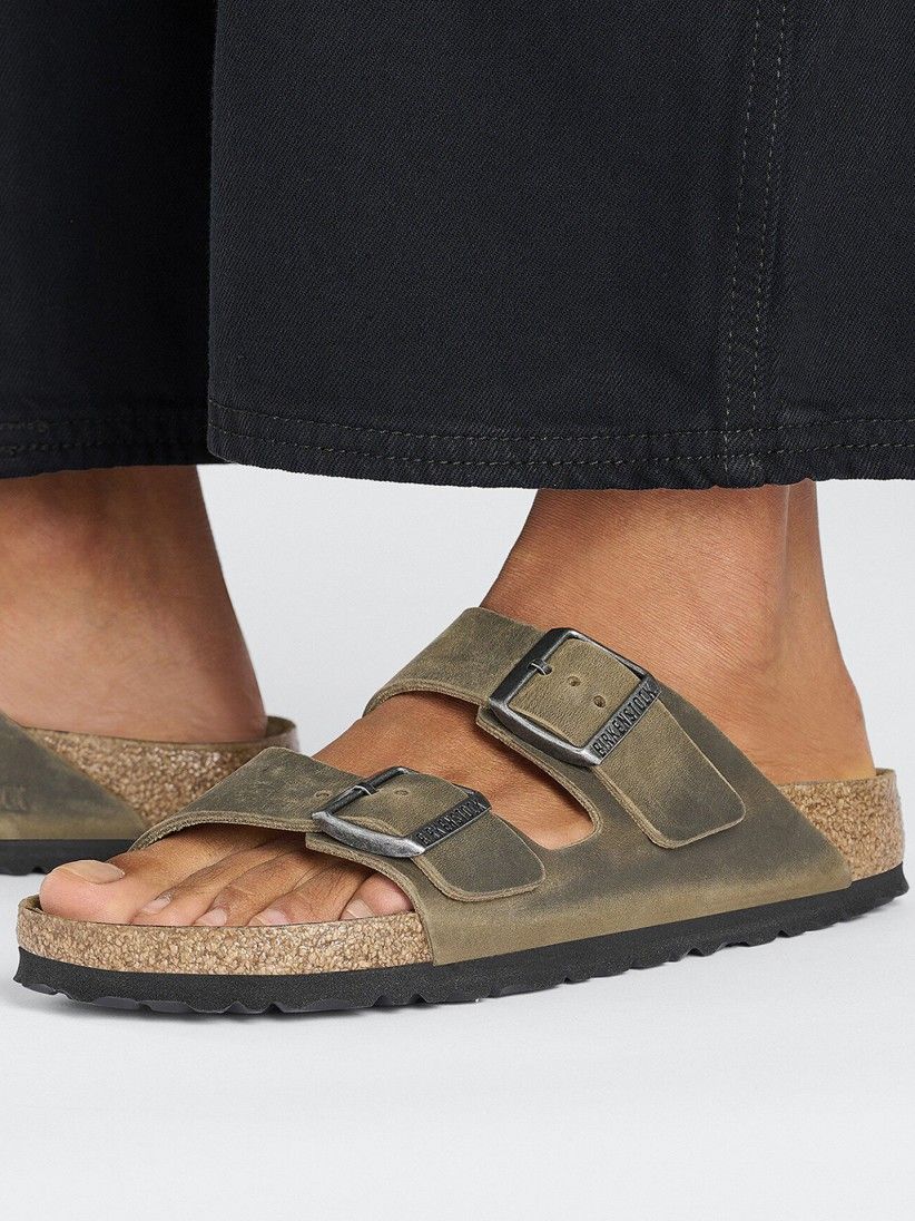 Birkenstock Arizona Oiled Leather Slides