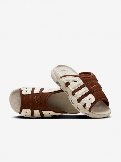 Nike Air More Uptempo Brown Slides