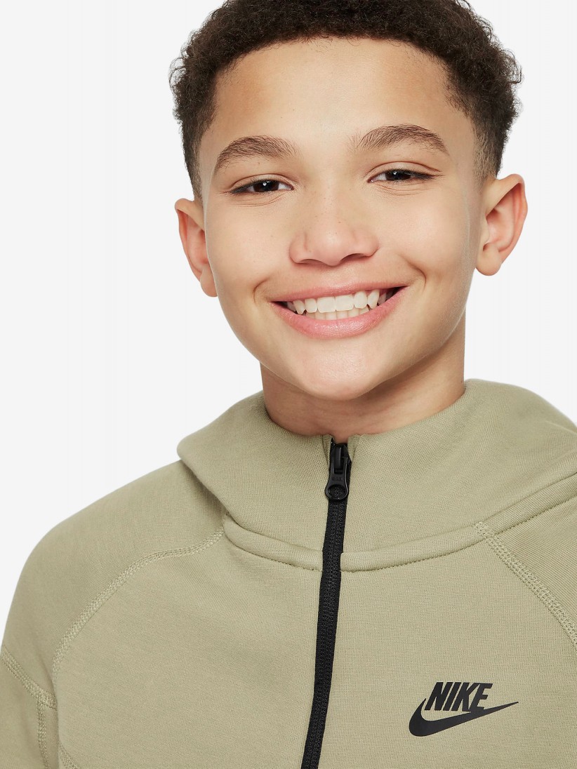 Nike Sportswear Tech Fleece Junior Olive Green Jacket