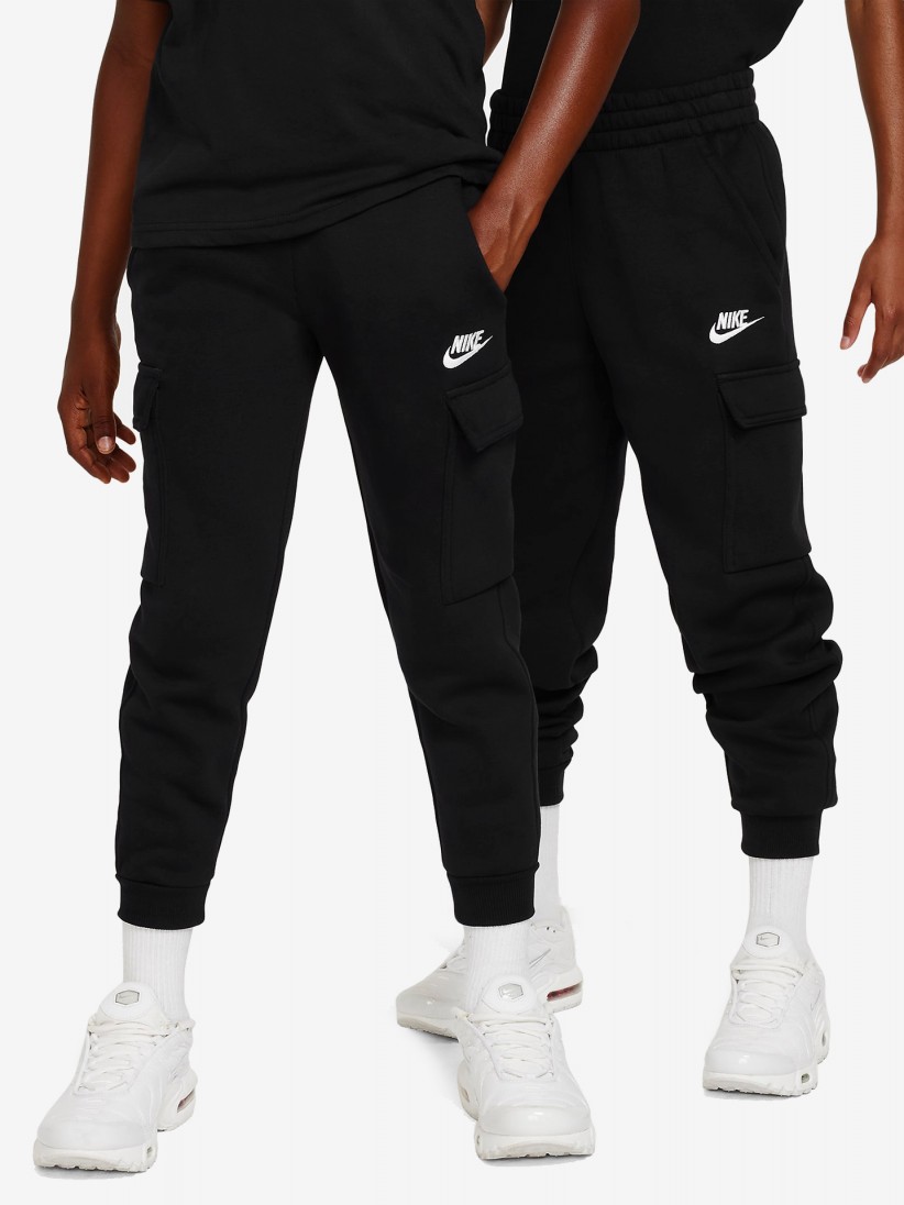 Pantalones Nike Sportswear Club Fleece Negros Junior