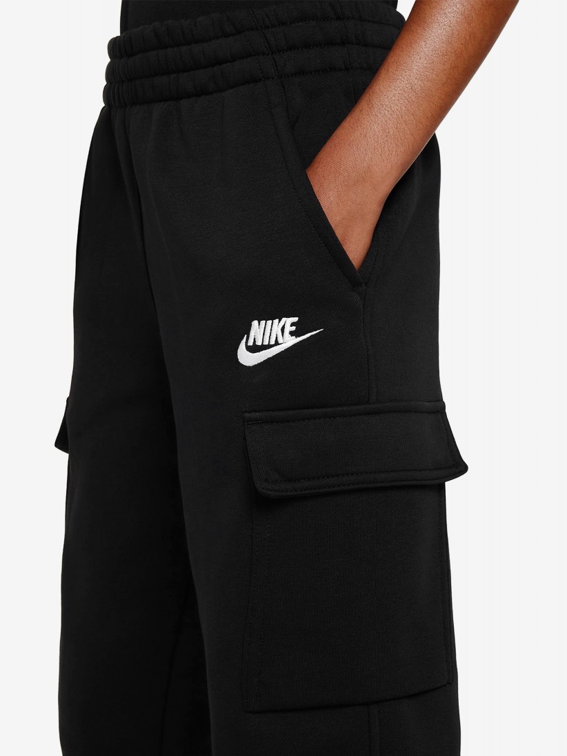 Pantalones Nike Sportswear Club Fleece Negros Junior