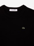 Lacoste Long Sleeved Ribbed Cotton Black T-shirt